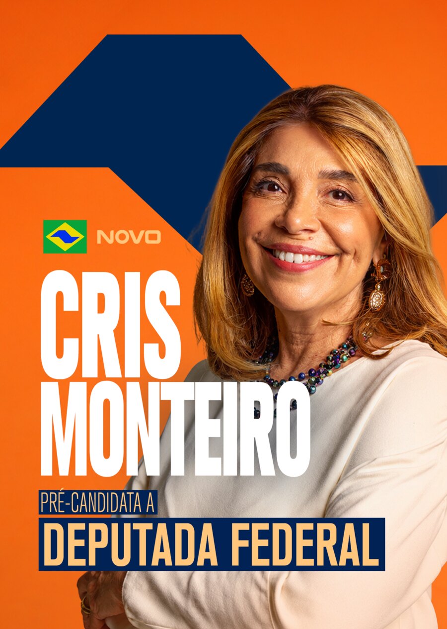 Cris Monteiro · pré-candidata a Deputada Federal pelo NOVO