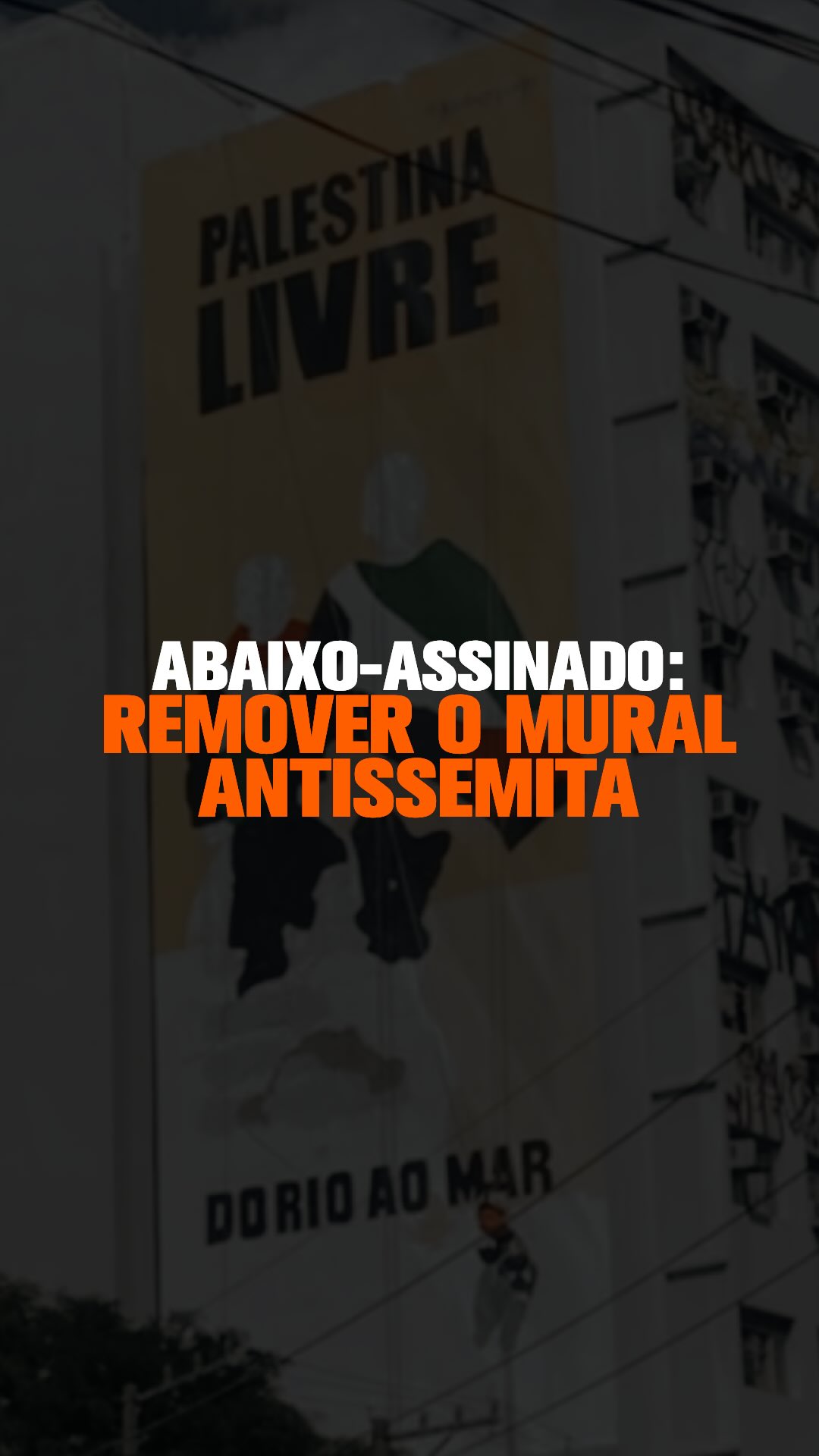 Chega de ódio. Chega de antissemitismo. Vamos remover esse absurdo!