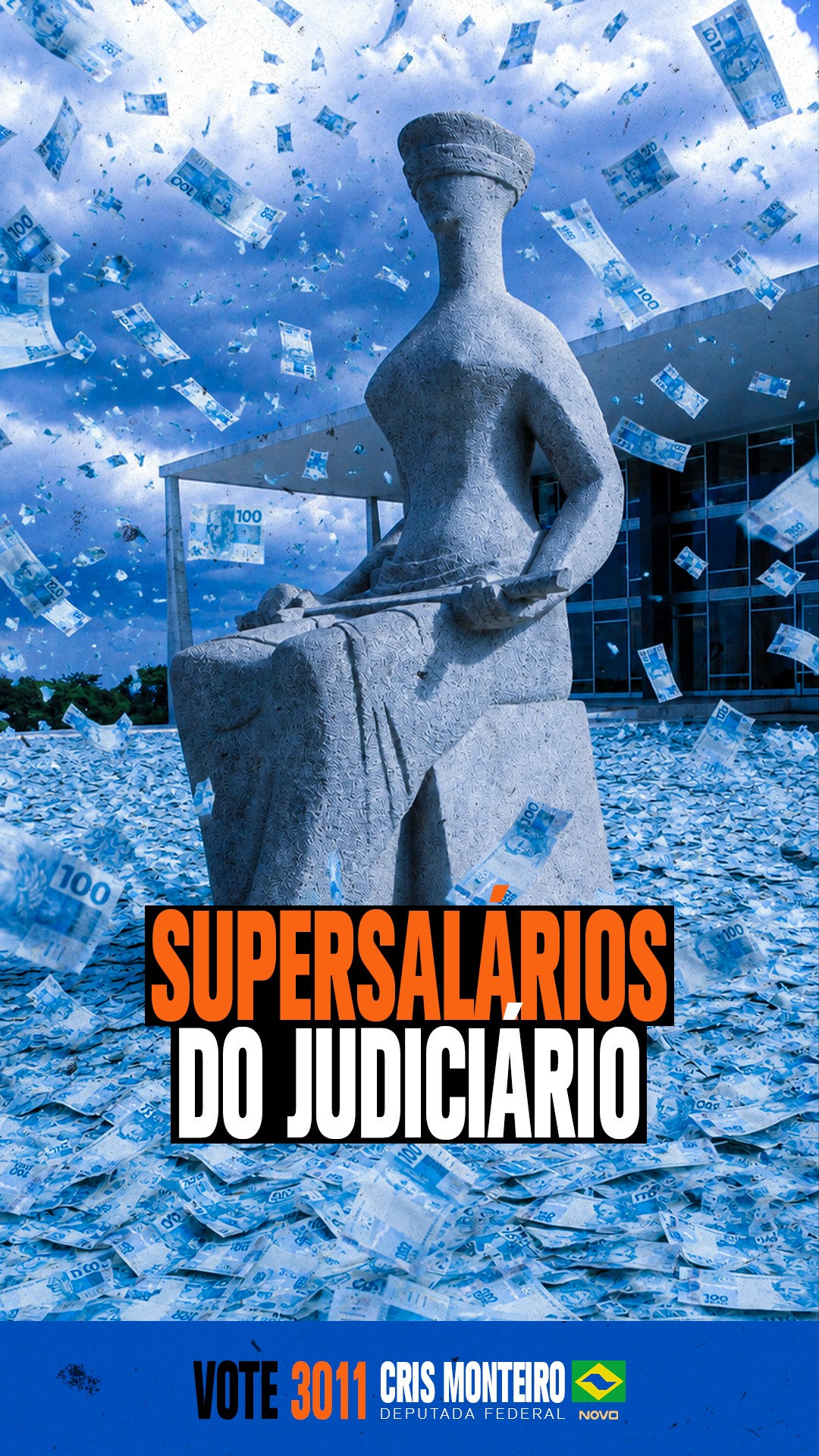 Em um país onde metade da população não tem esgoto, são gastos R$ 24,3 bilhões em supersalários…
