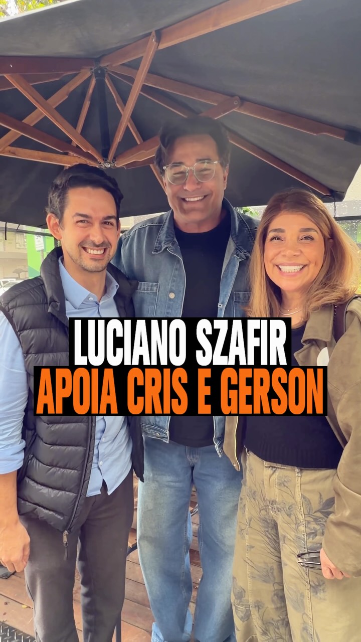 Ficamos muito orgulhosos em receber o apoio do @szafiroficial! Vamos juntos!