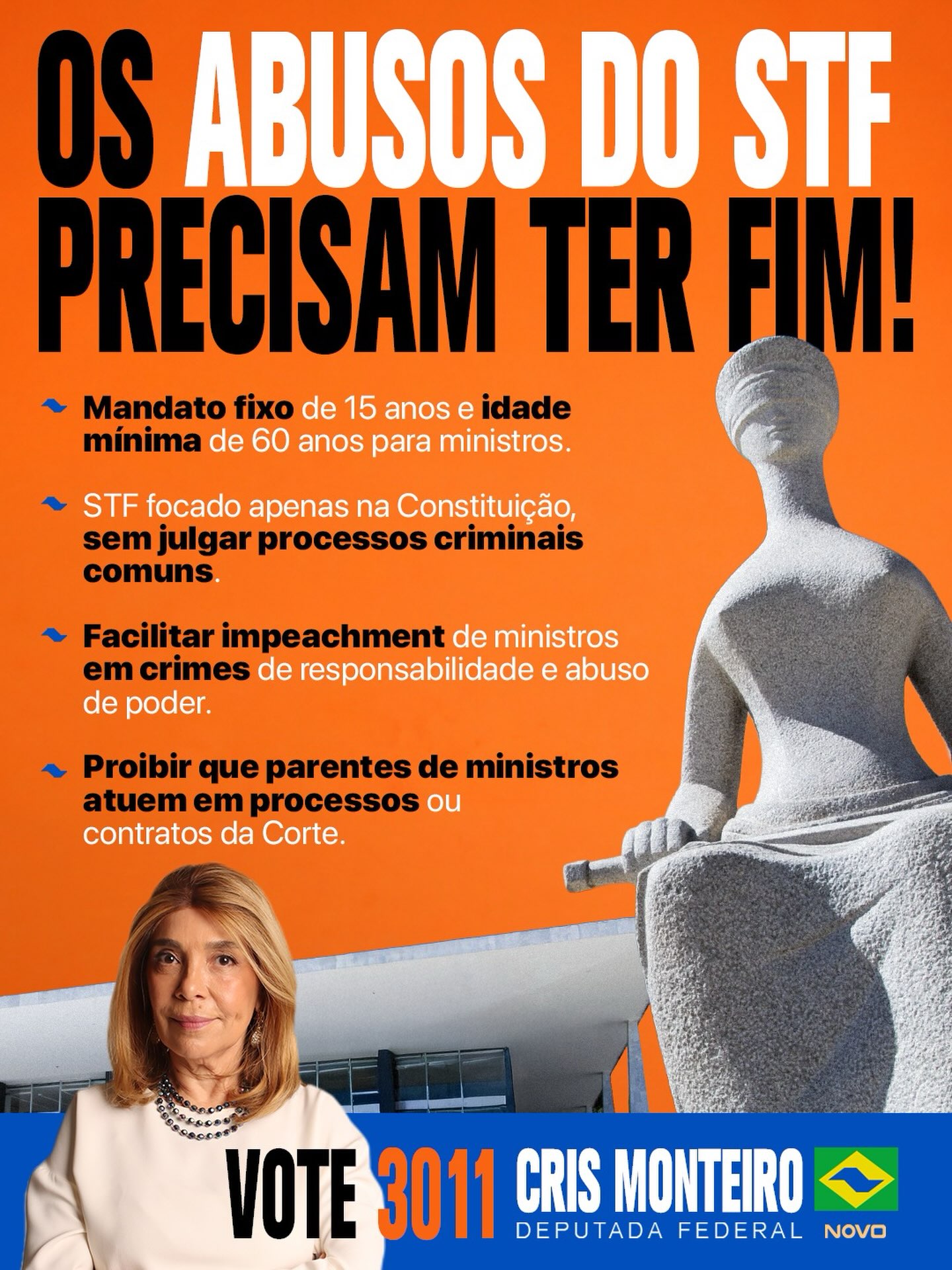 Ninguém aguenta mais os abusos dos ministros intocáveis do Supremo!