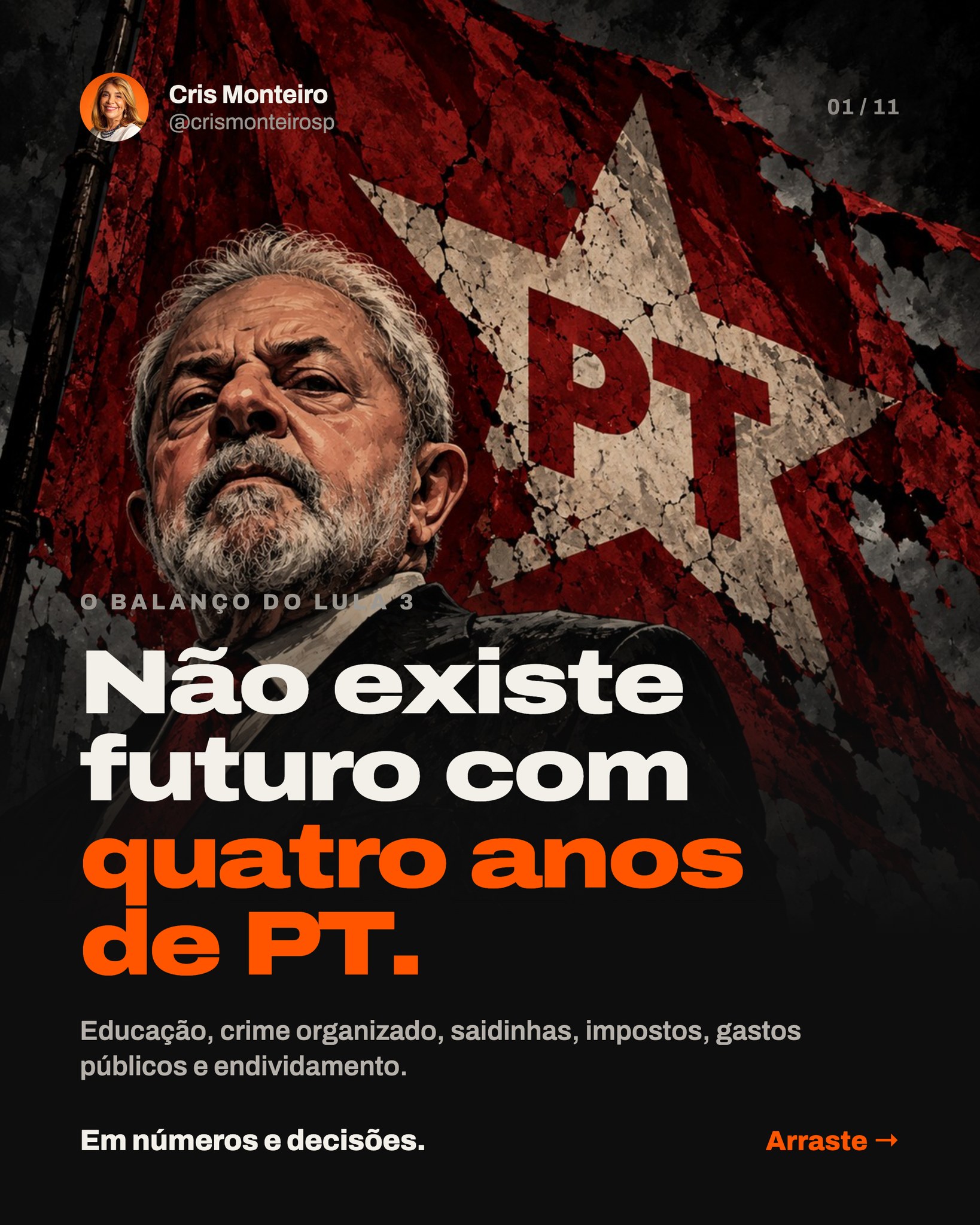 Quatro anos de Lula 3. Os fatos estão aí.