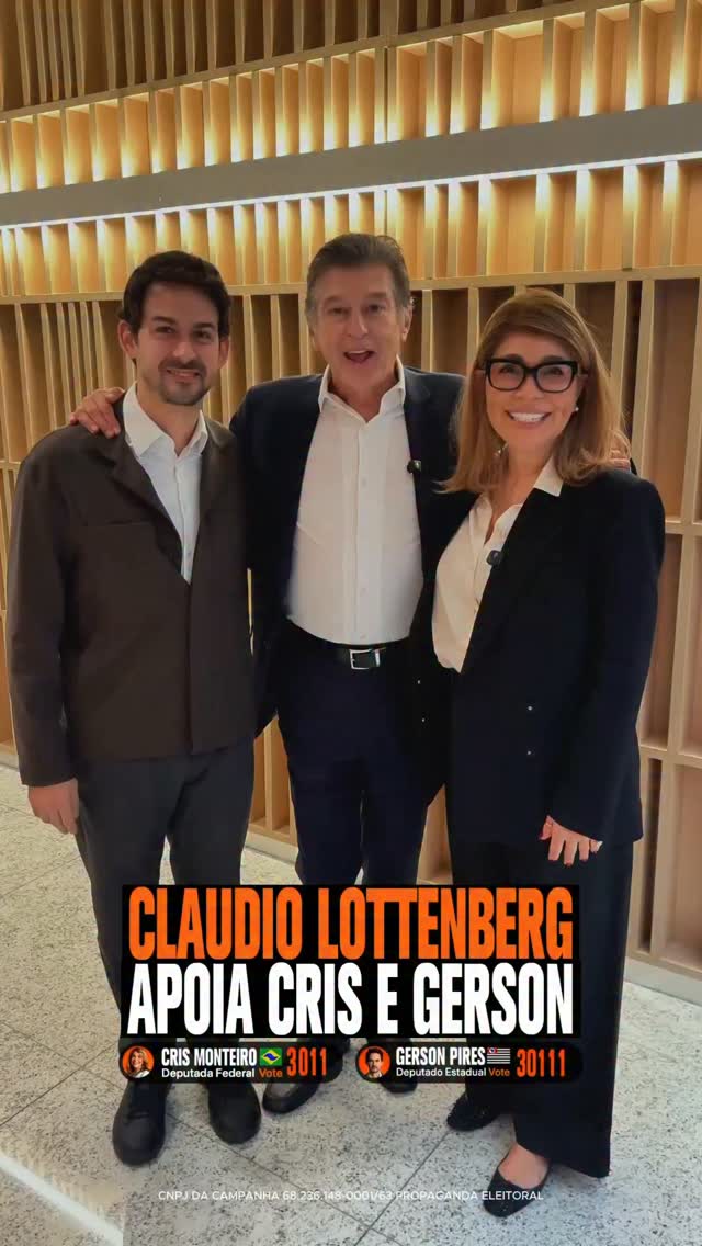 Temos orgulho de contar com a confiança e o apoio do @claudio.lottenberg nessa caminhada.