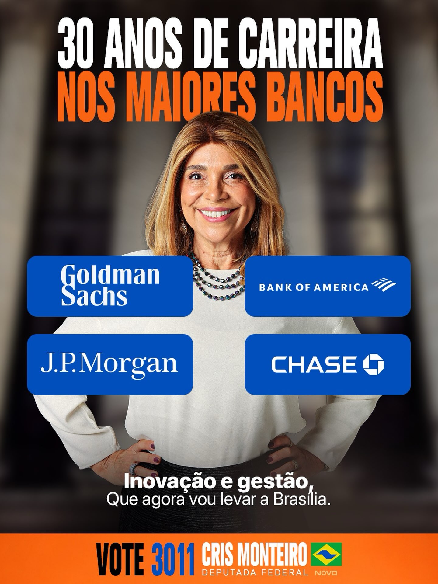 Trabalhei por 30 anos no mercado financeiro.