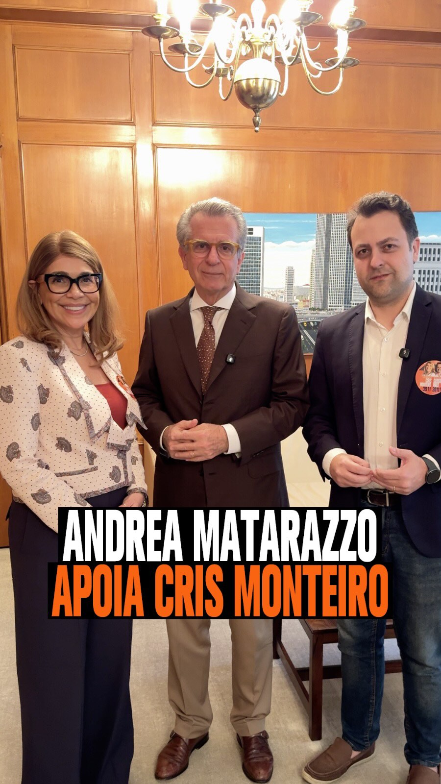 Vote @crismonteirosp 3011 para deputada federal.